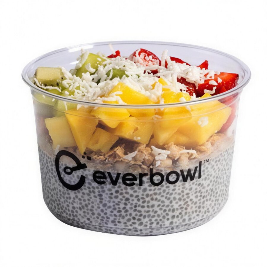 Chia pudding Whatever Bowl, a fiber-rich alternative to pressed apple cider