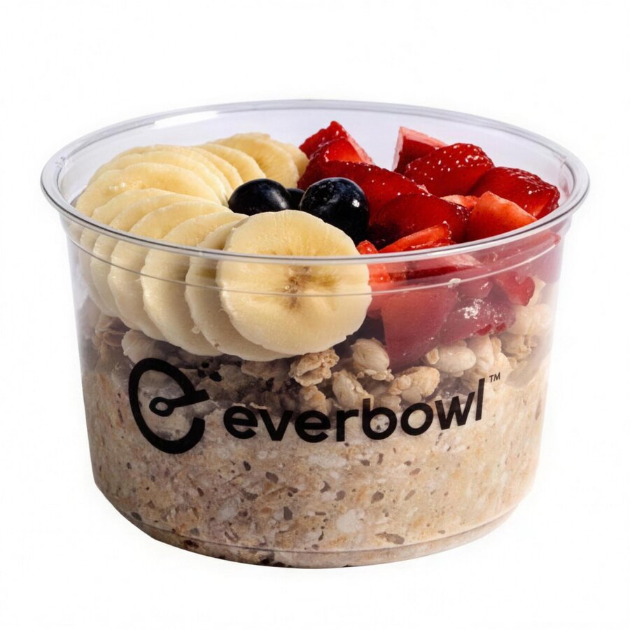 Warm oats Whatever Bowl ready for fall toppings