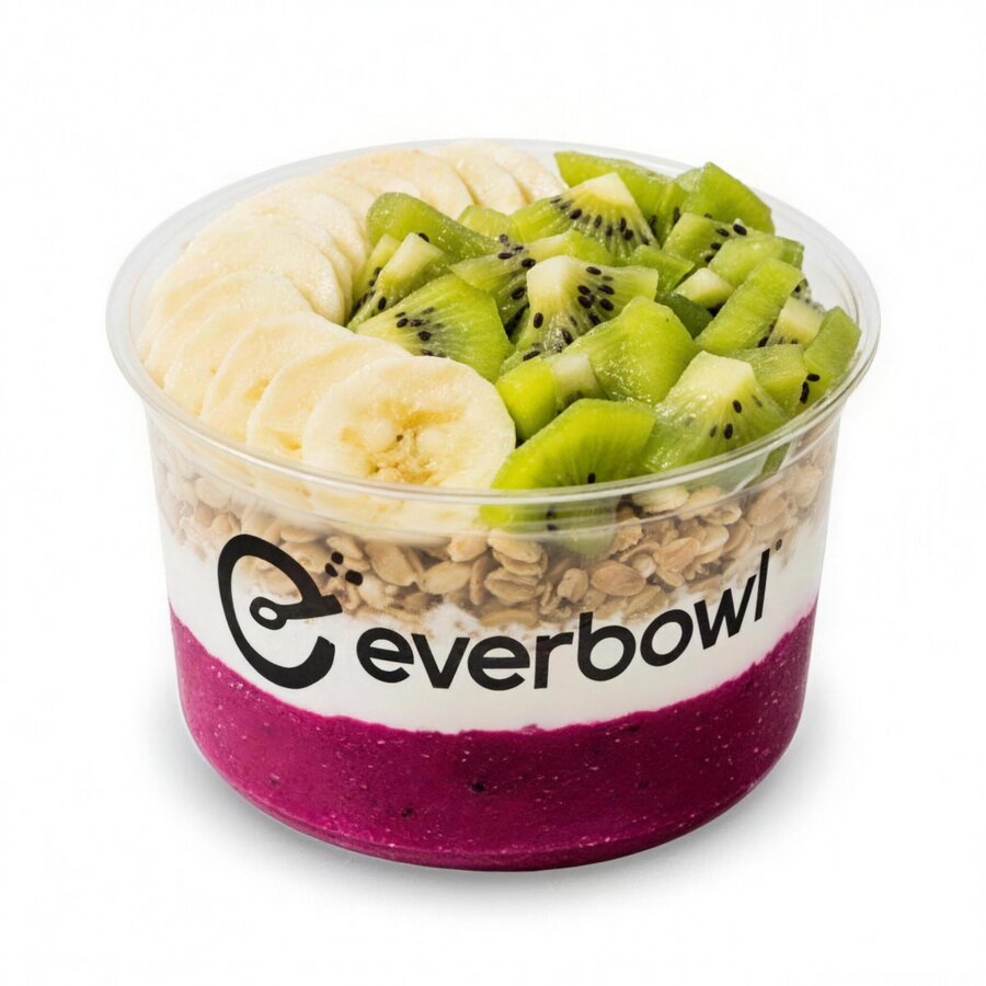 A regular Whatever Bowl built with fruit and granola
